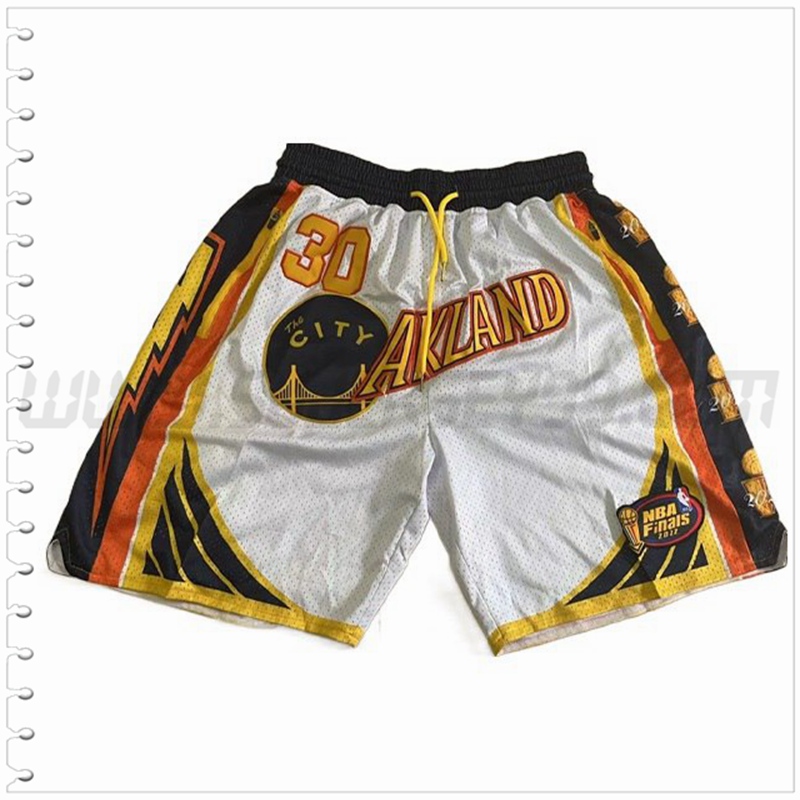 Pantalones Cortos NBA Golden State Warriors Blanco