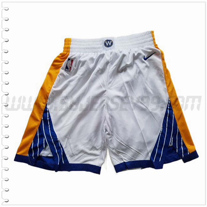 Pantalones Cortos NBA Golden State Warriors Blanco