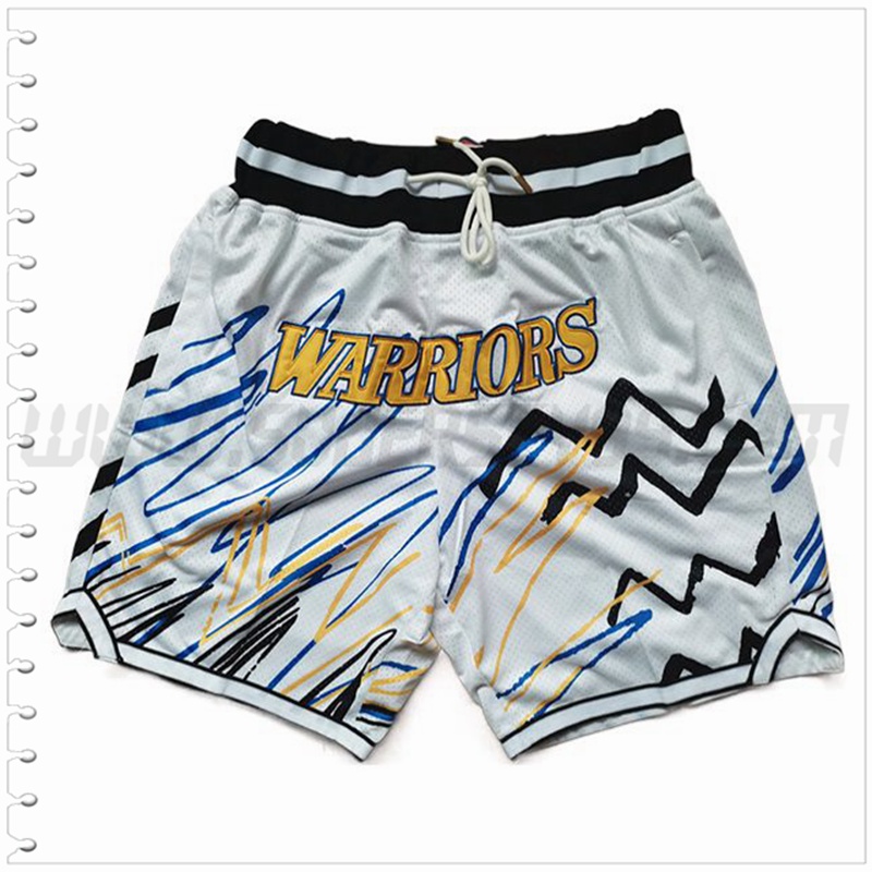 Pantalones Cortos NBA Golden State Warriors Blanco