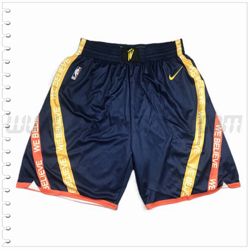 Pantalones Cortos NBA Golden State Warriors Azul Oscuro