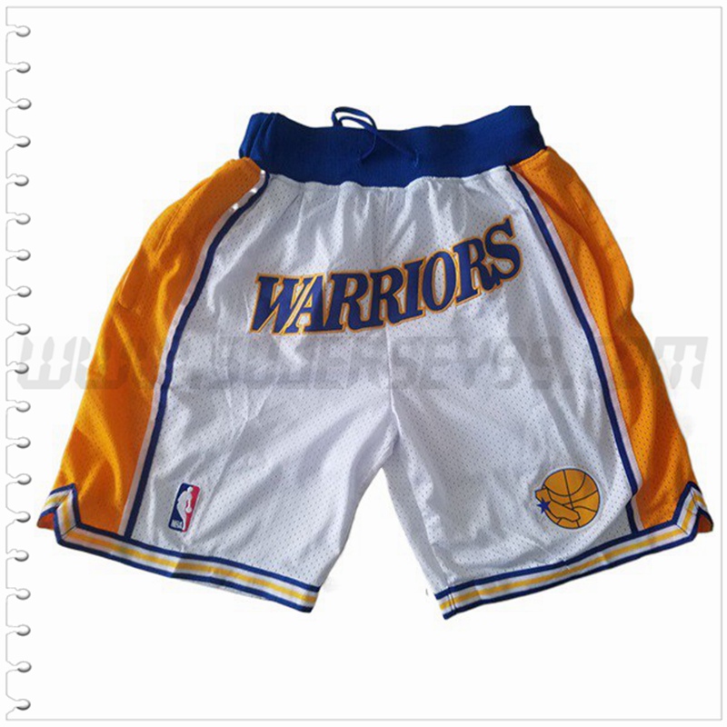 Pantalones Cortos NBA Golden State Warriors Blanco