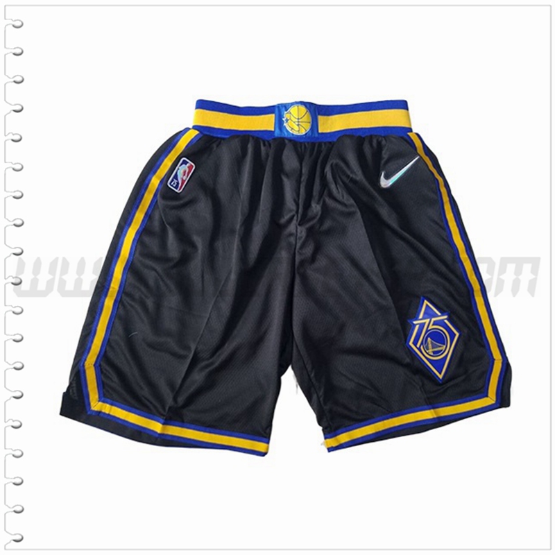 Pantalones Cortos NBA Golden State Warriors Negro