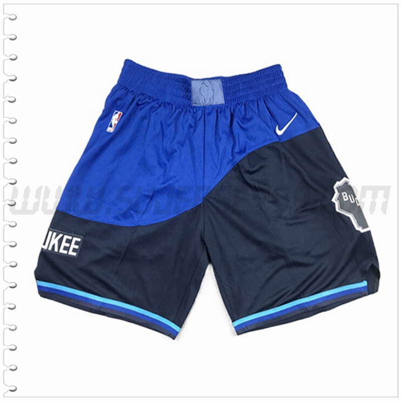 Pantalones Cortos NBA Milwaukee Bucks Azul