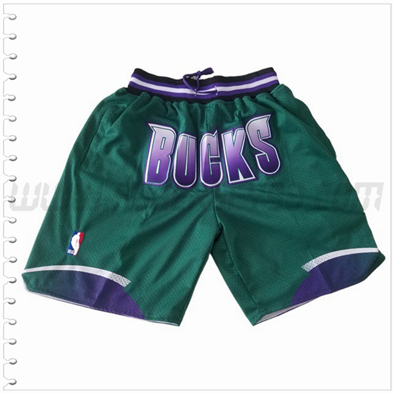 Pantalones Cortos NBA Milwaukee Bucks Verde