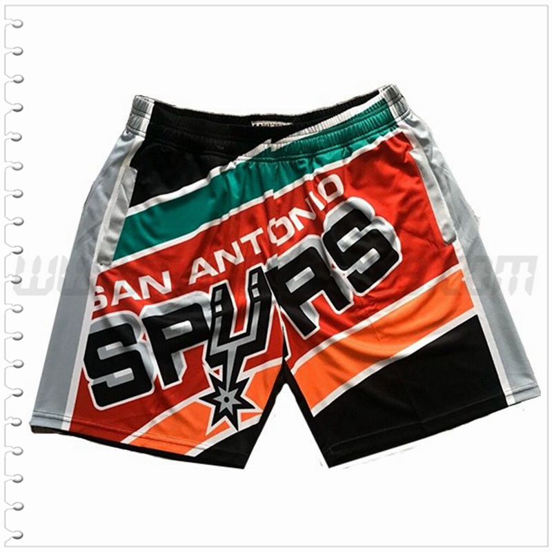 Pantalones Cortos NBA San Antonio Spurs Rojo/Negro