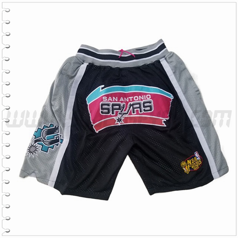 Pantalones Cortos NBA San Antonio Spurs Negro