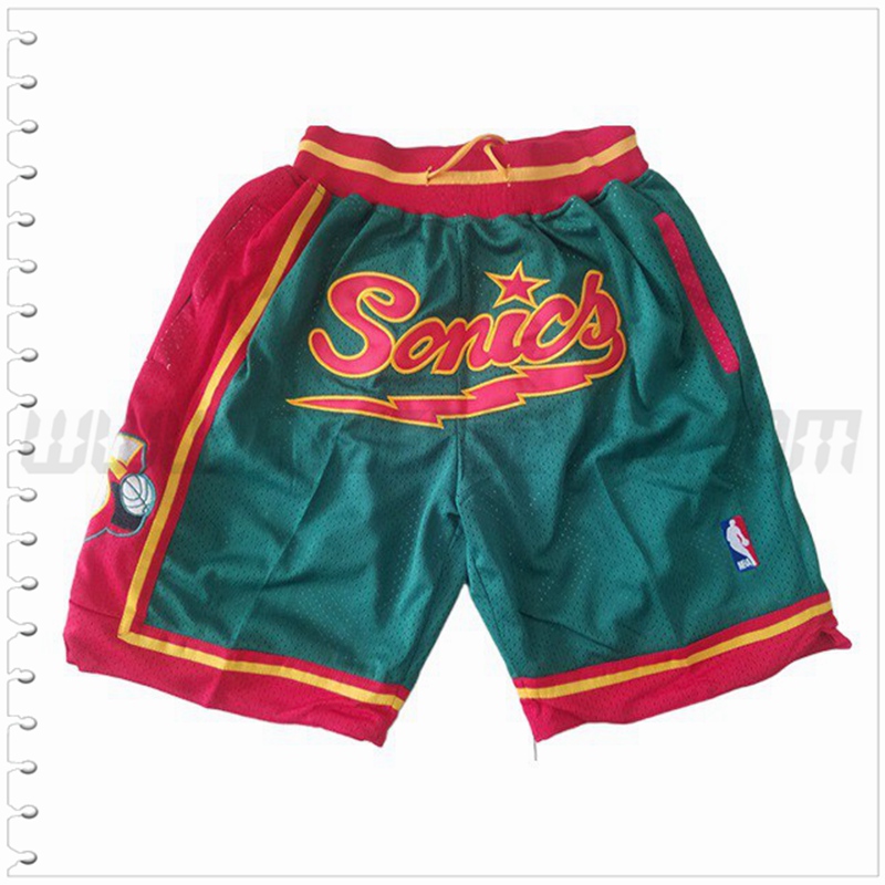 Pantalones Cortos NBA Seattle Supersonics Verde