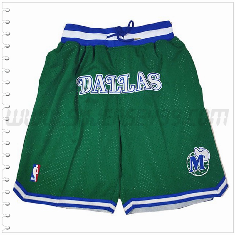 Pantalones Cortos NBA Dallas Mavericks Verde