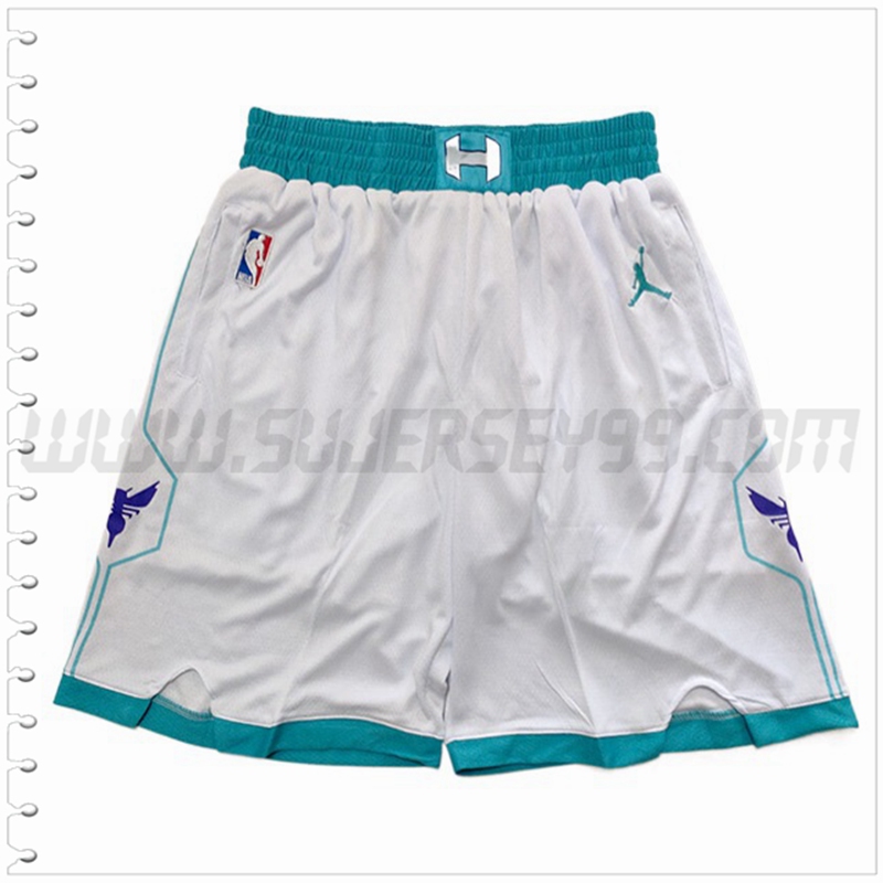 Pantalones Cortos NBA Charlotte Hornets Blanco