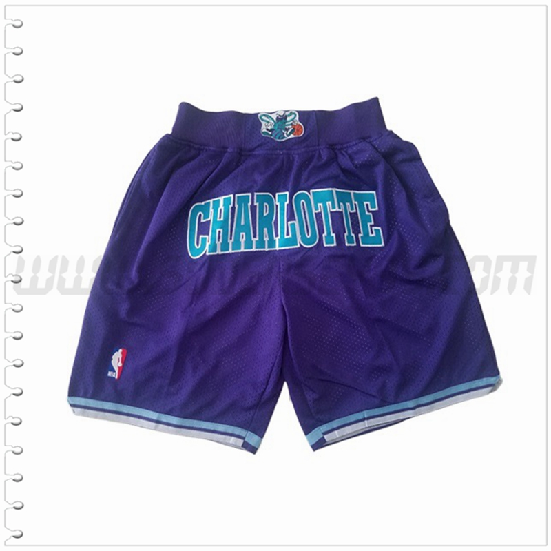 Pantalones Cortos NBA Charlotte Hornets Púrpura