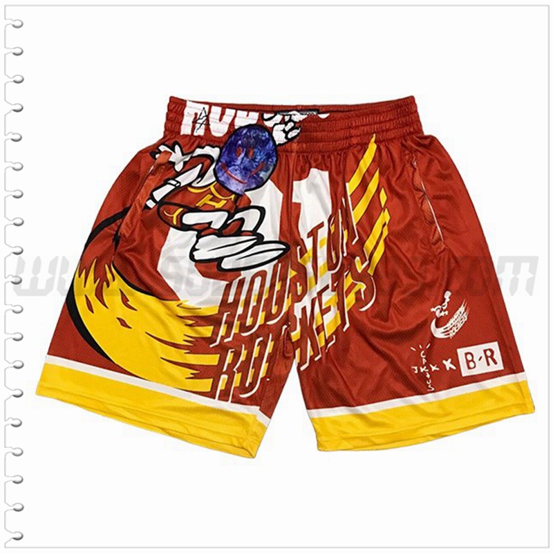 Pantalones Cortos NBA Houston Rockets Rojo