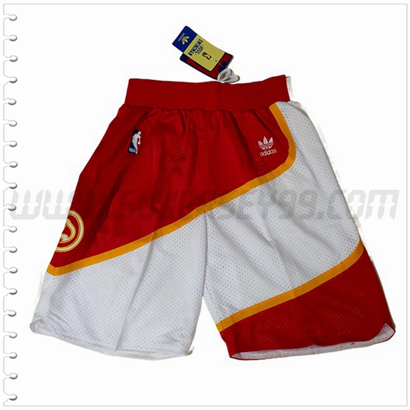 Pantalones Cortos NBA Atlanta Hawks Rojo/Blanco