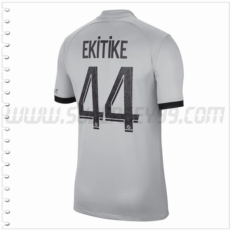 Segunda Camiseta Futbol PSG EKITIKE #44 2022 2023