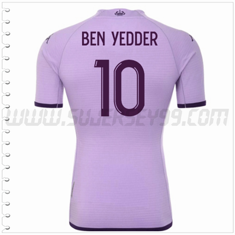 Segunda Camiseta Futbol AS Monaco BEN YEDDER #10 2022 2023