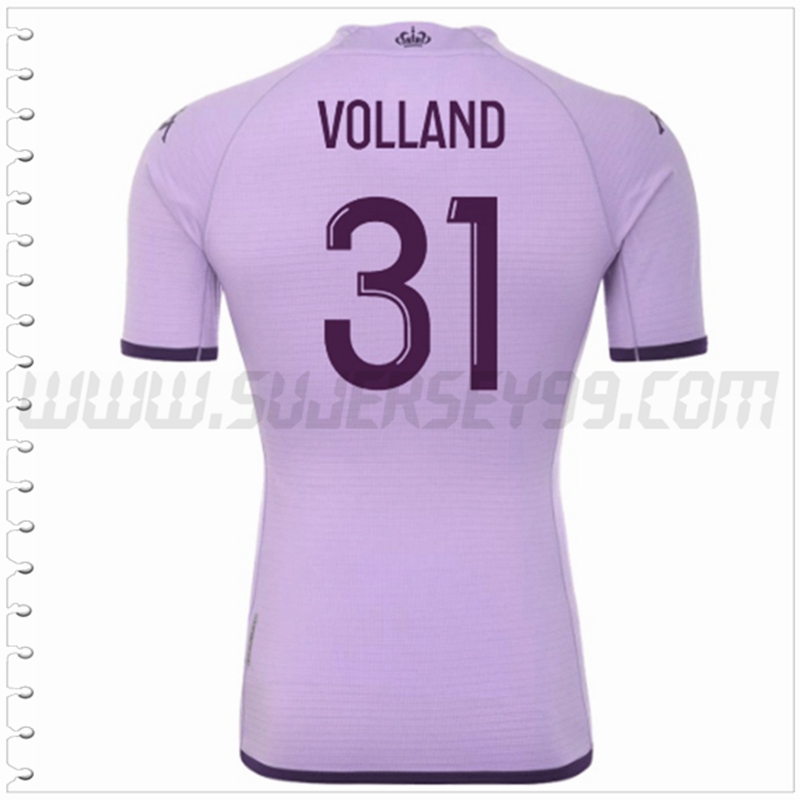 Segunda Camiseta Futbol AS Monaco VOLLAND #31 2022 2023