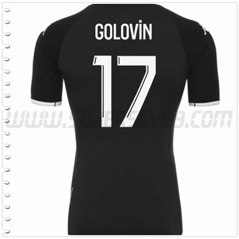 Tercera Camiseta Futbol AS Monaco GOLOVIN #17 2022 2023