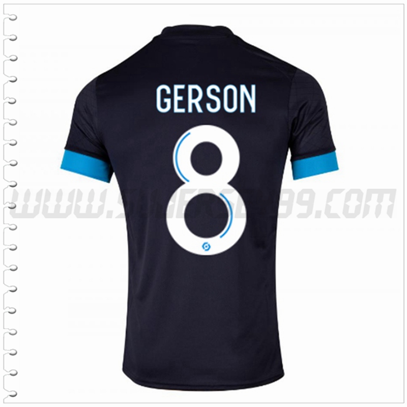 Segunda Camiseta Futbol Marsella OM GERSON #8 2022 2023