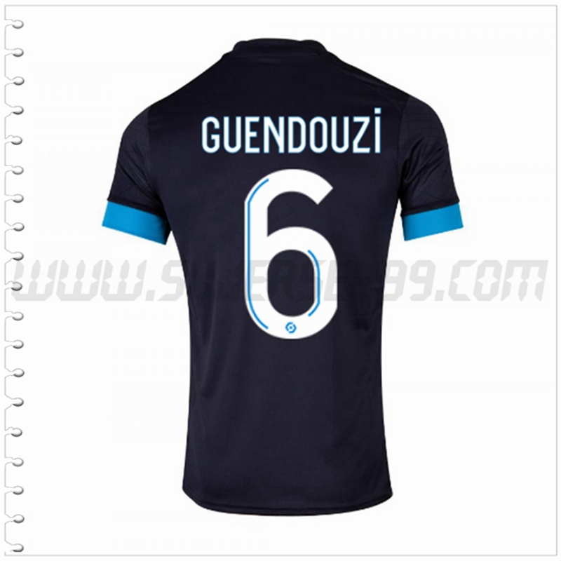 Segunda Camiseta Futbol Marsella OM GUENDOUZI #6 2022 2023