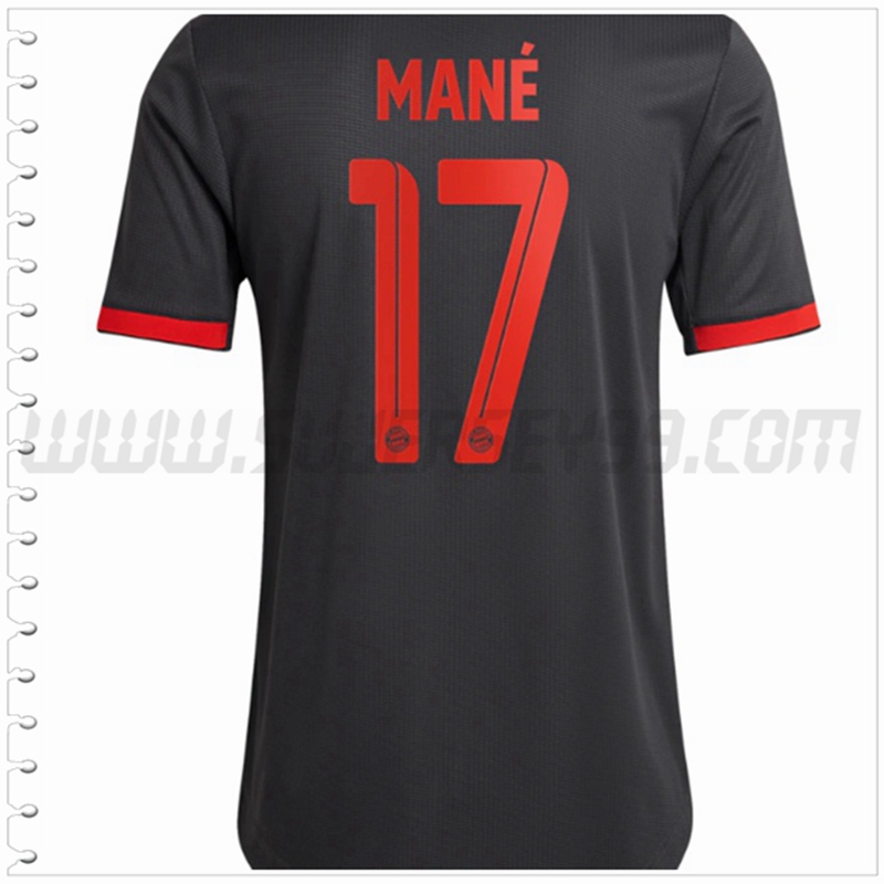 Tercera Camiseta Futbol Bayern Munich MANÉ #17 2022 2023