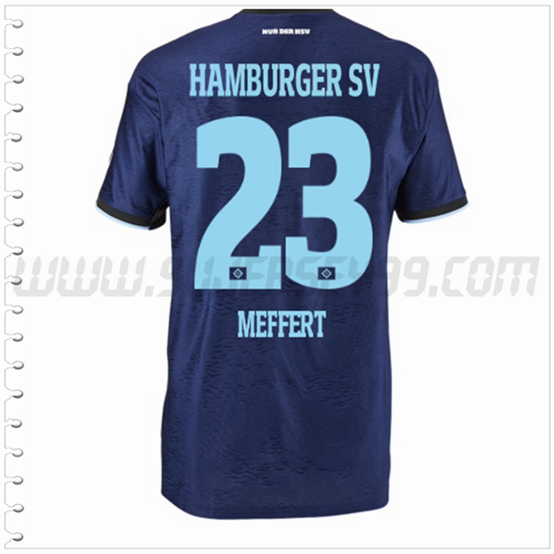 Segunda Camiseta Futbol HSV Hamburg MEFFERT #23 2022 2023