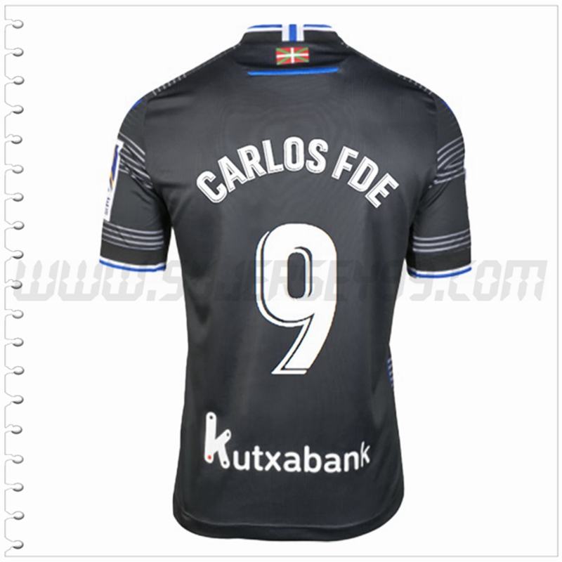 Segunda Camiseta Futbol Real Sociedad CARLOS FDEZ #9 2022 2023