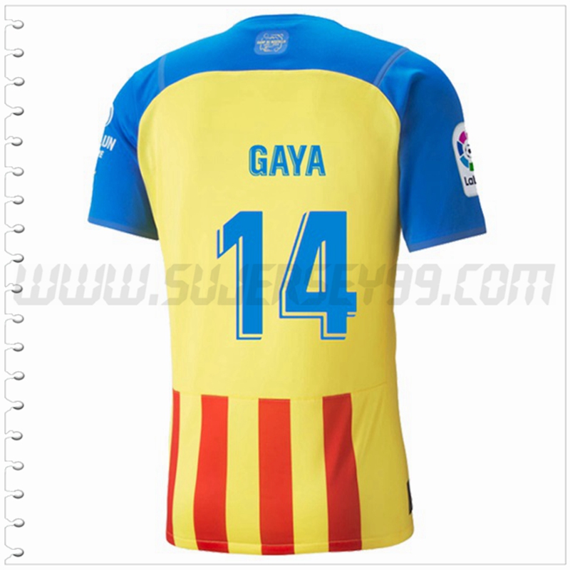 Tercera Camiseta Futbol Valencia CF GAYA #14 2022 2023