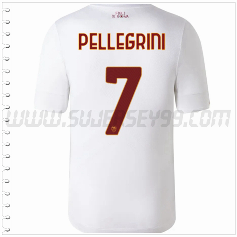 Segunda Camiseta Futbol AS Roma PELLEGRINI #7 2022 2023