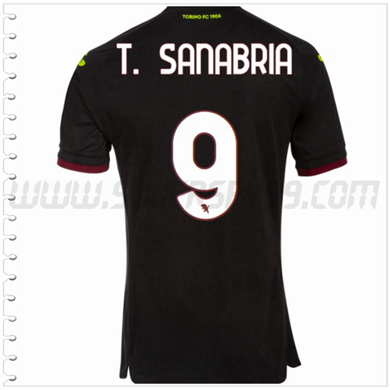 Tercera Camiseta Futbol Torino T. SANABRIA #9 2022 2023