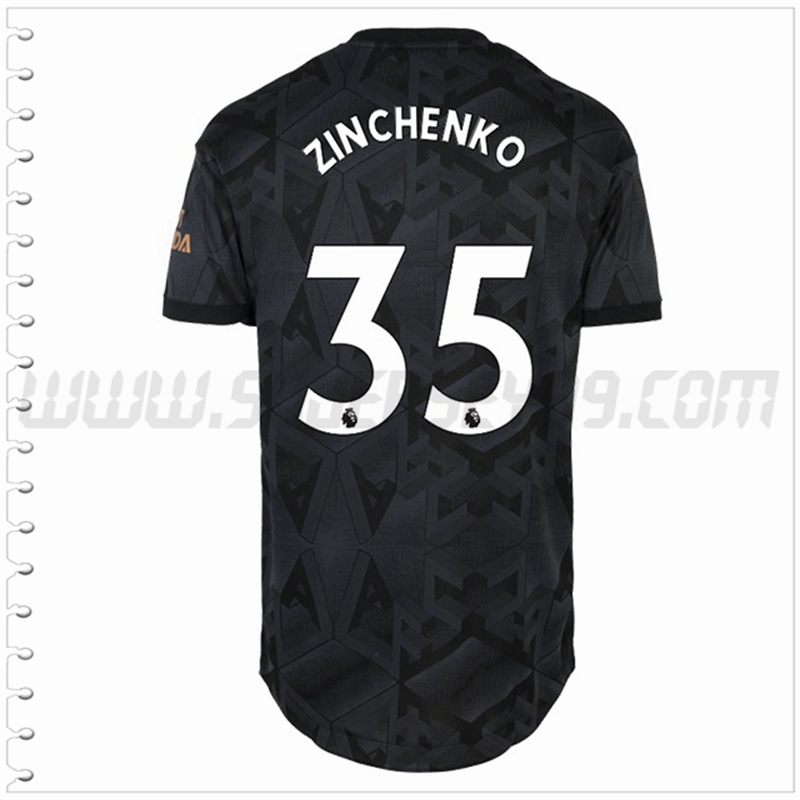 Segunda Camiseta Futbol Arsenal ZINCHENKO #35 2022 2023