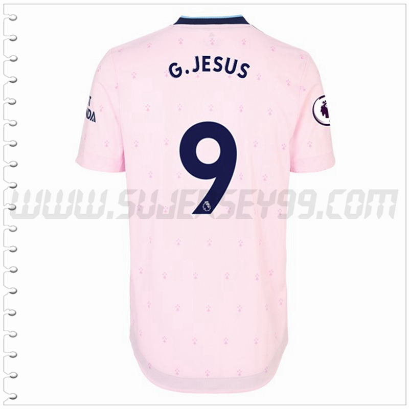 Tercera Camiseta Futbol Arsenal G.JESUS #9 2022 2023