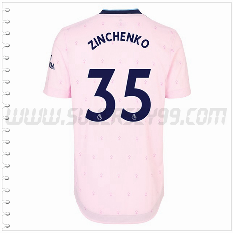 Tercera Camiseta Futbol Arsenal ZINCHENKO #35 2022 2023