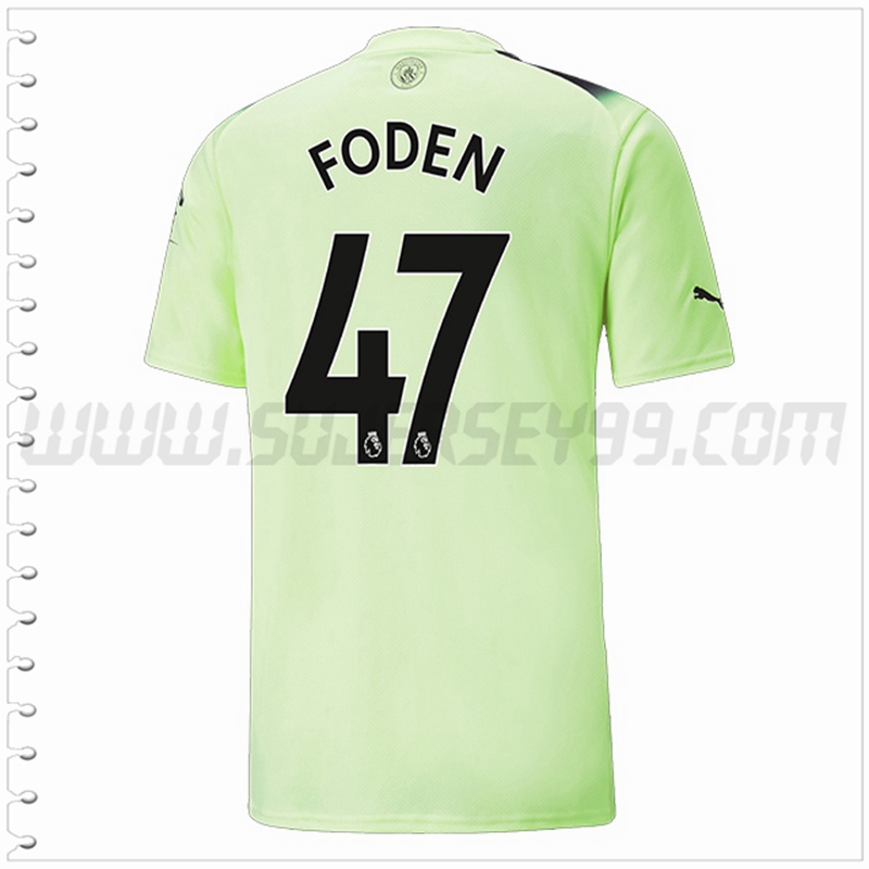 Tercera Camiseta Futbol Manchester City FODEN #47 2022 2023