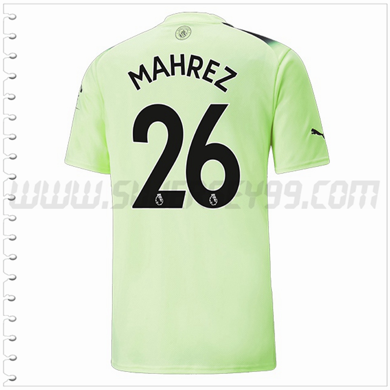 Tercera Camiseta Futbol Manchester City MAHREZ #26 2022 2023