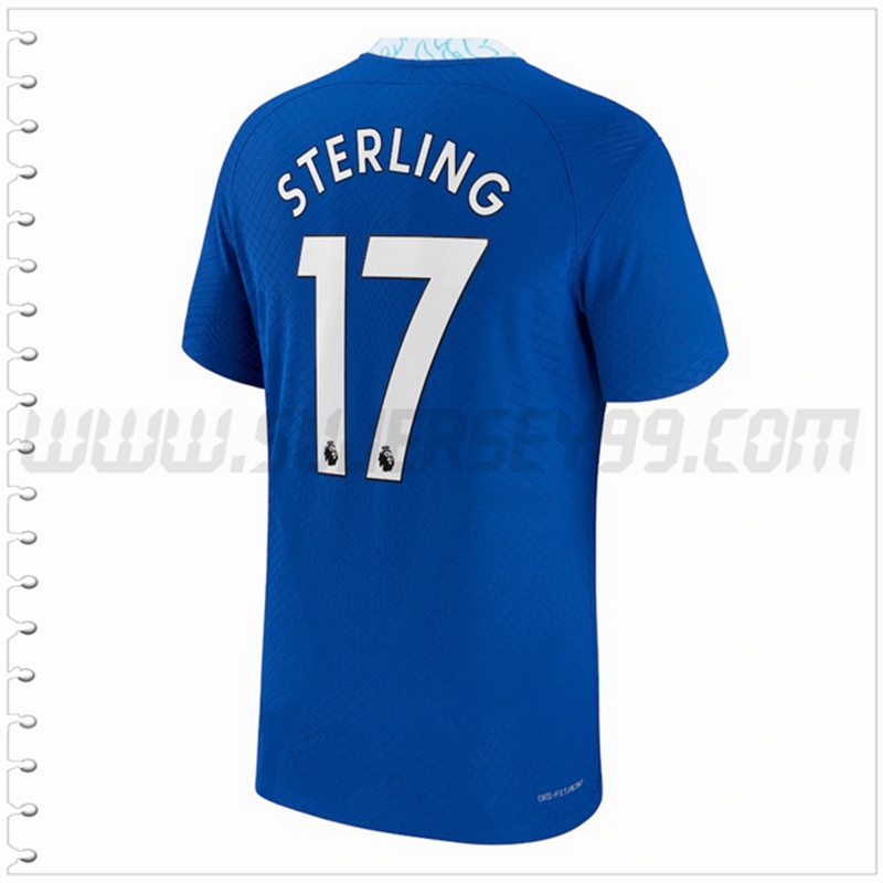 Primera Camiseta Futbol FC Chelsea STERLING #17 2022 2023