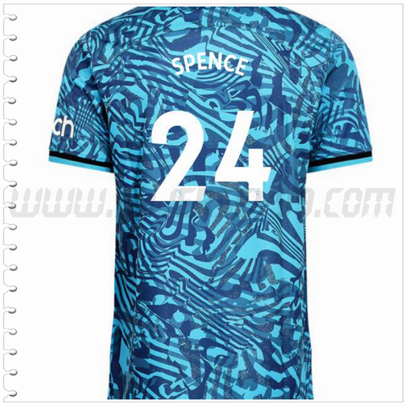 Tercera Camiseta Futbol Tottenham Hotspurs SPENCE #24 2022 2023