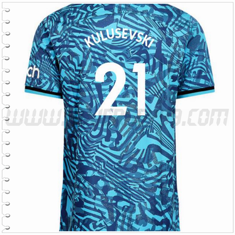 Tercera Camiseta Futbol Tottenham Hotspurs KULUSEVSKI #21 2022 2023