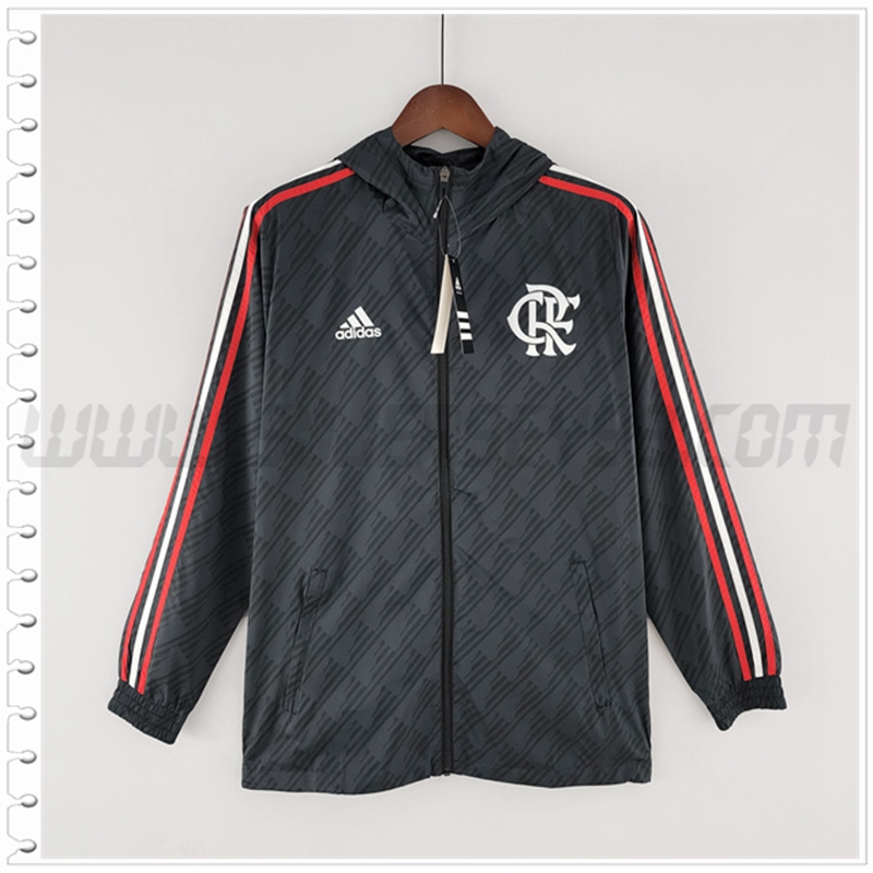 Rompevientos Flamengo Negro/Blanco 2022 2023