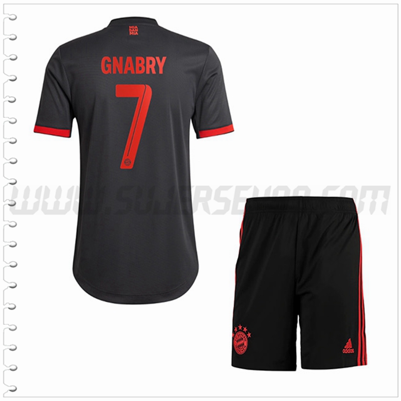 Equipacion del Bayern Munich GNABRY #7 Ninos 2022 2023