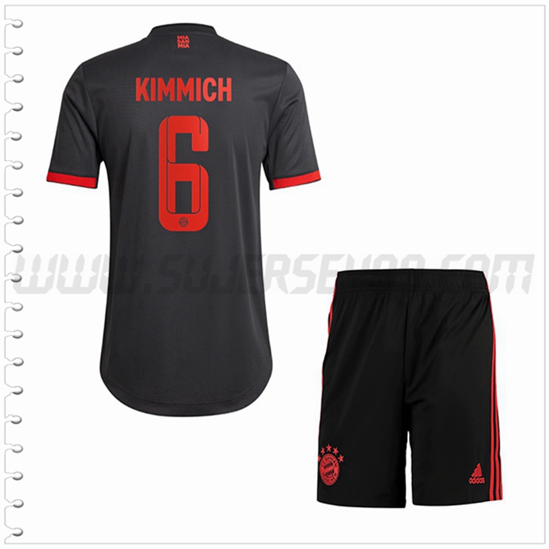 Equipacion del Bayern Munich KIMMICH #6 Ninos 2022 2023