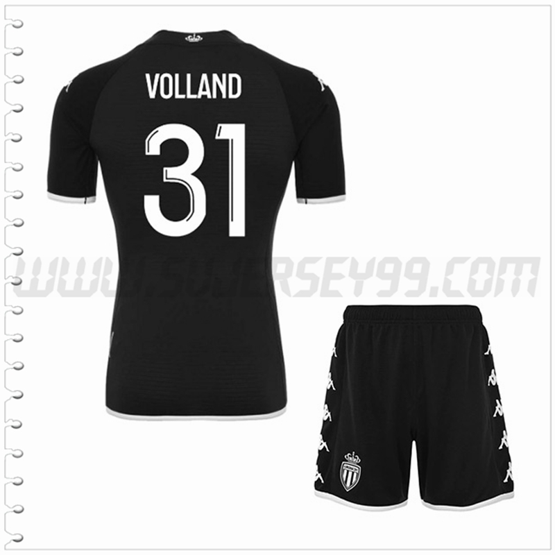 Equipacion del AS Monaco VOLLAND #31 Ninos 2022 2023