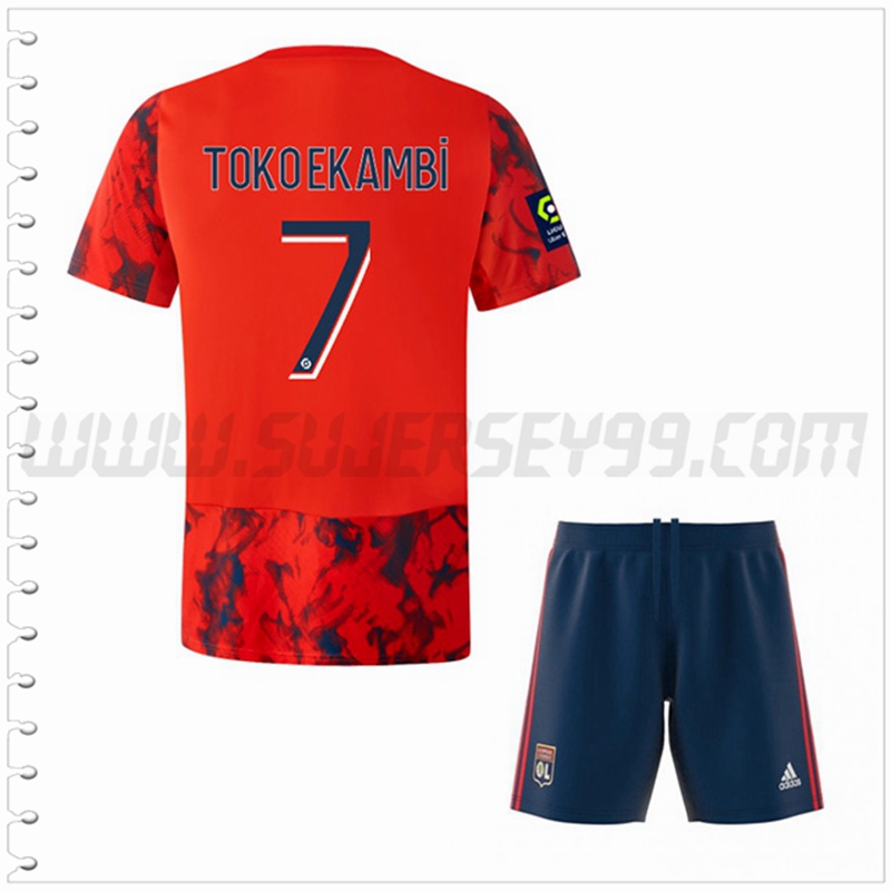 Equipacion del Lyon OL TOKOEKAMBI #7 Ninos 2022 2023