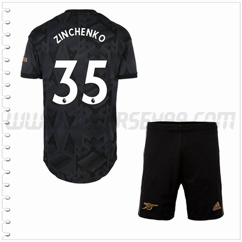 Equipacion del Arsenal ZINCHENKO #35 Ninos 2022 2023