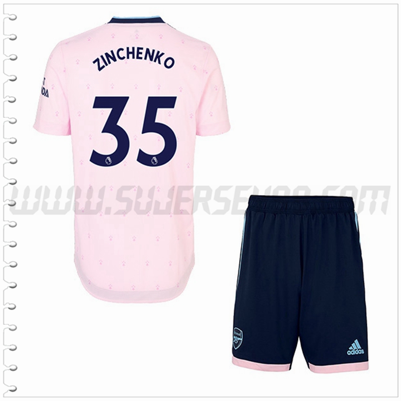 Equipacion del Arsenal ZINCHENKO #35 Ninos 2022 2023