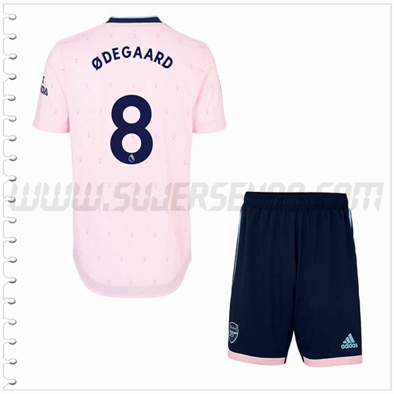 Equipacion del Arsenal ODEGAARD #8 Ninos 2022 2023