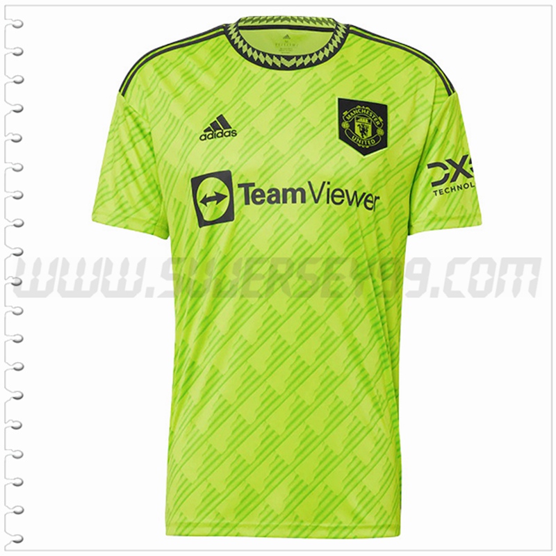 Tercera Nuevo Camiseta Manchester United Verde 2022 2023