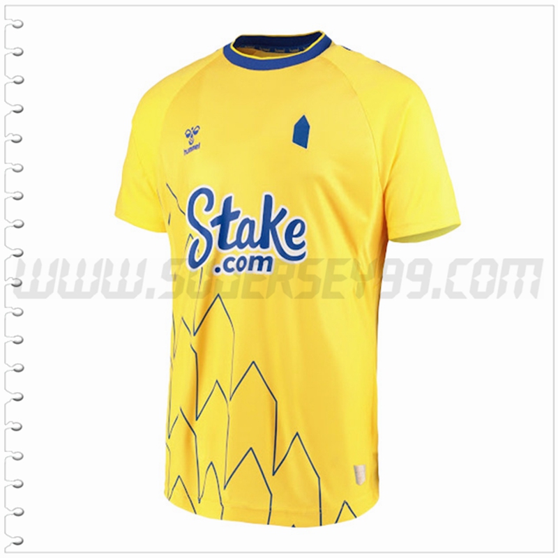 Tercera Nuevo Camiseta FC Everton Amarillo 2022 2023