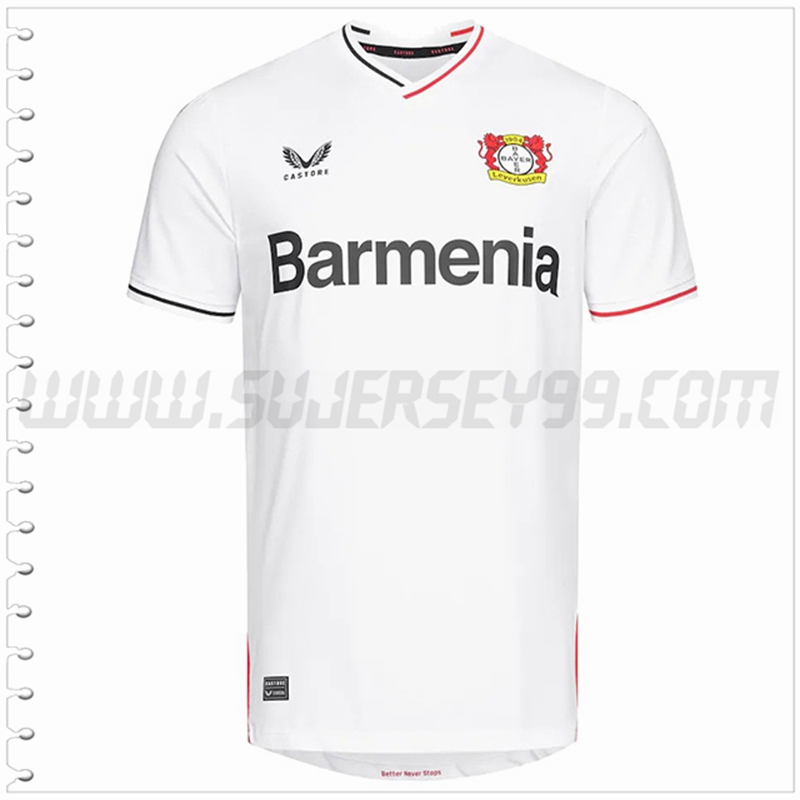 Tercera Nuevo Camiseta Bayer 04 Leverkusen Blanco 2022 2023