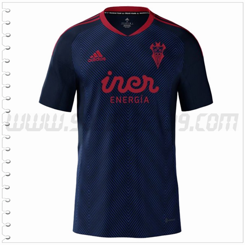 Segunda Nuevo Camiseta Albacete Balompie Azul marino 2022 2023