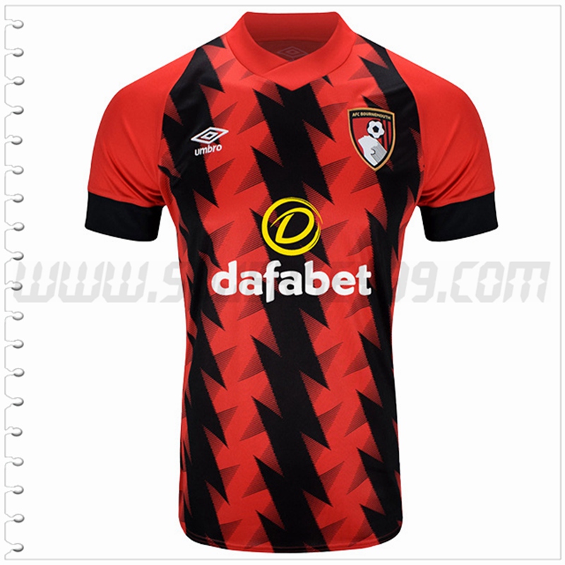 Primera Nuevo Camiseta AFC Bournemouth Negro Rojo 2022 2023