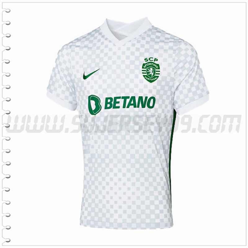 Tercera Nuevo Camiseta Sporting Blanco 2022 2023